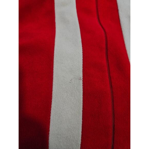 Vintage 70's Vanity Fair Velour Red White Ladies Robe Housecoat Size M - Picture 12 of 12